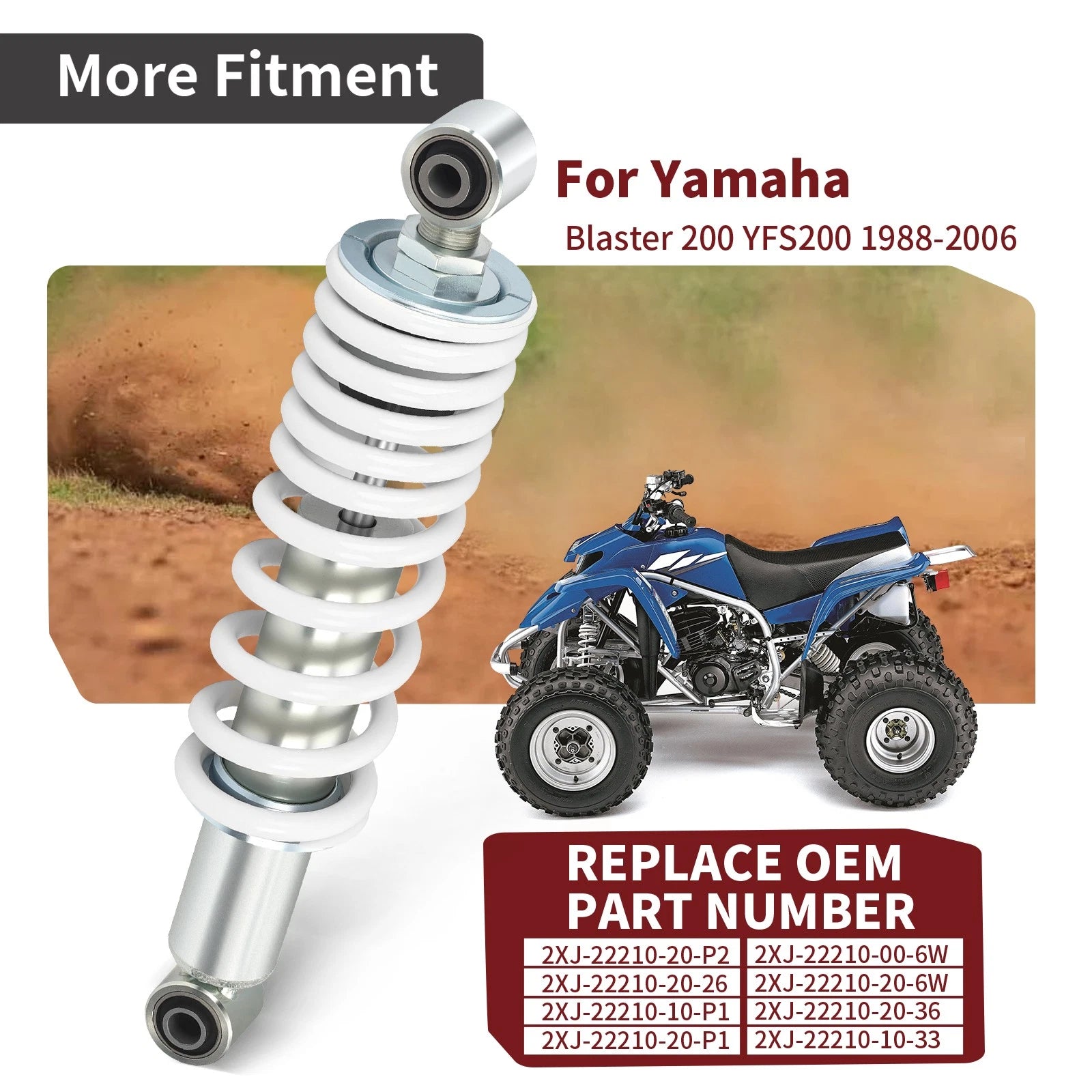 Rear Shock Absorber for Yamaha YFS200 Blaster (1988–2006)