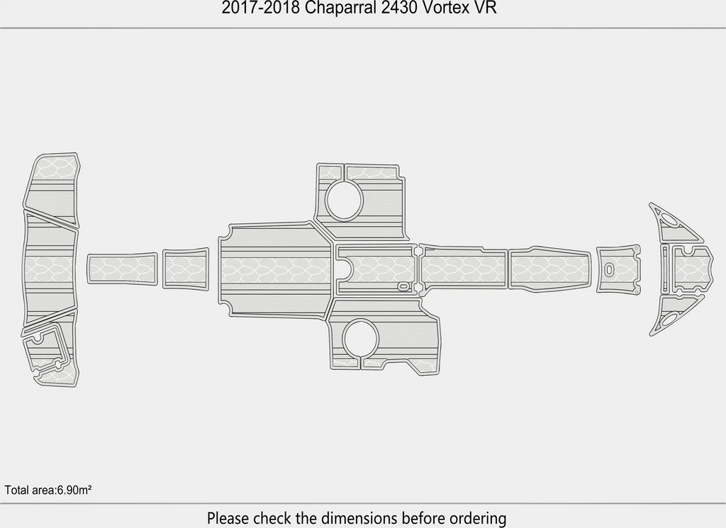 EVA Foam Flooring Mat for Chaparral 2430 Vortex VR (2018)