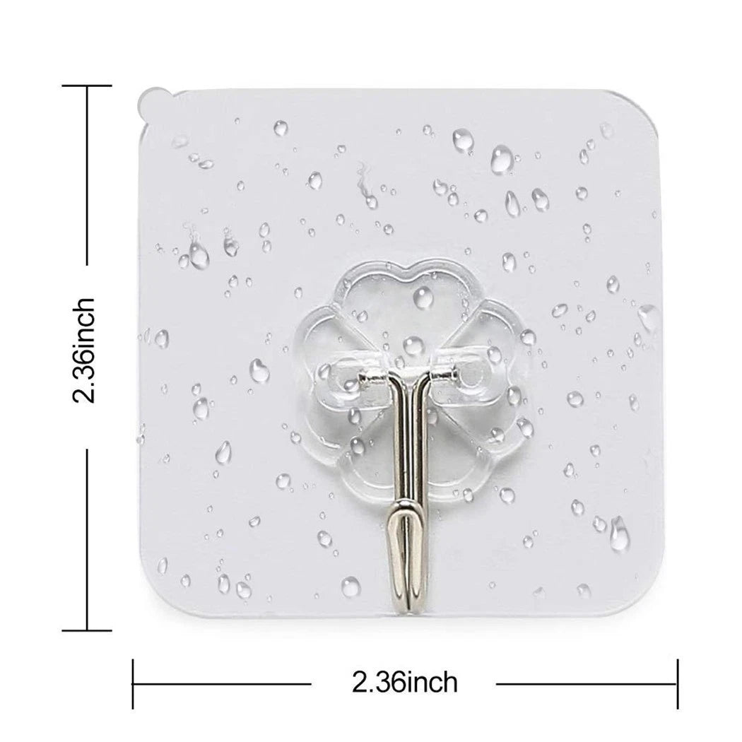 Transparent Wall Mounted Hooks for Firm Hanging (No Part Numbers)