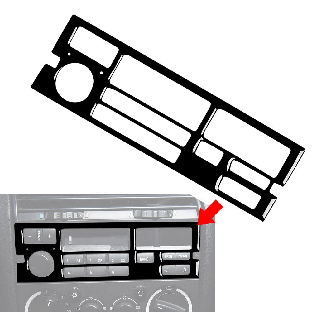 Piano Black Radio CD Panel Cover Trim for BMW 3 Series E36 (1994–1996)