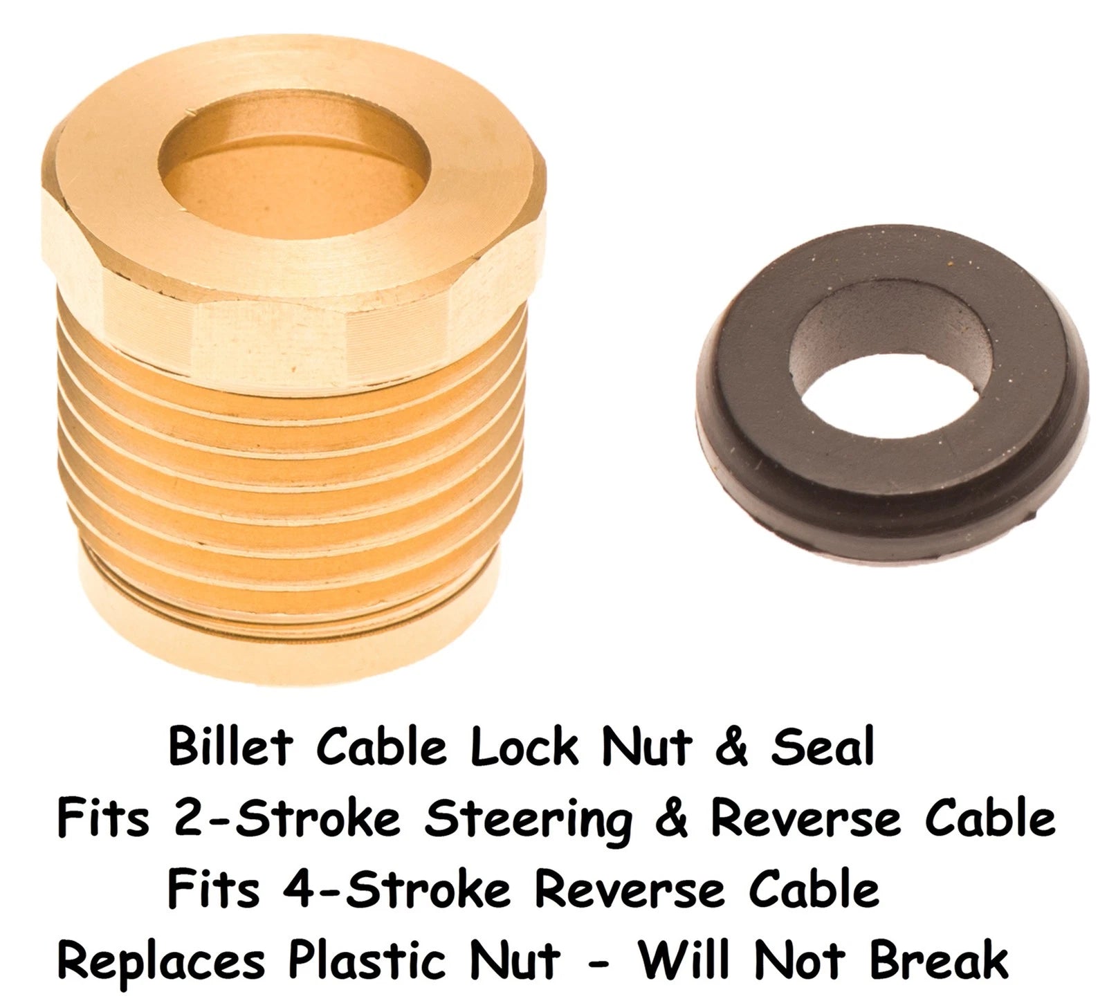 Billet Reverse Cable Lock Nut & Seal for Sea Doo GTX GTI RXP RXT (2002–2011)