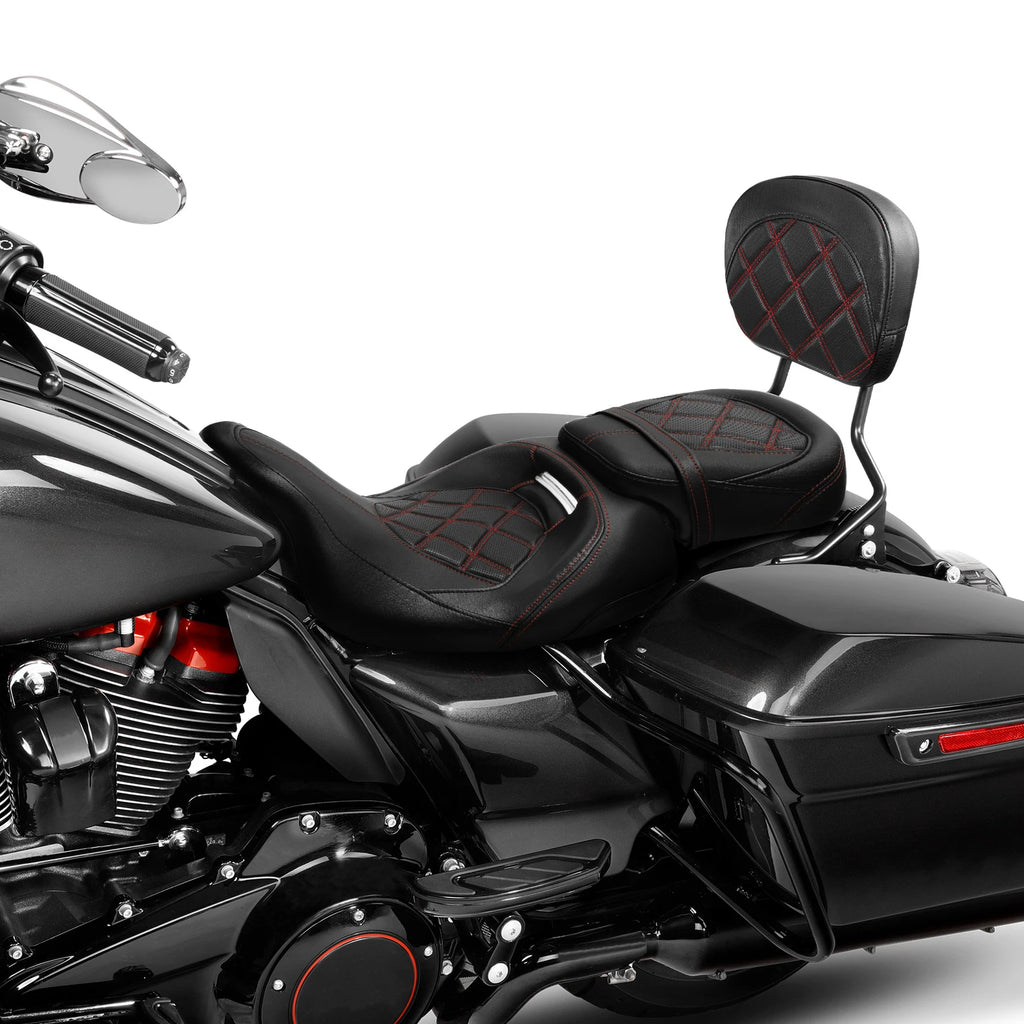 Sissy Bar Backrest Pad for Harley Touring Electra Glide (2014–2023)
