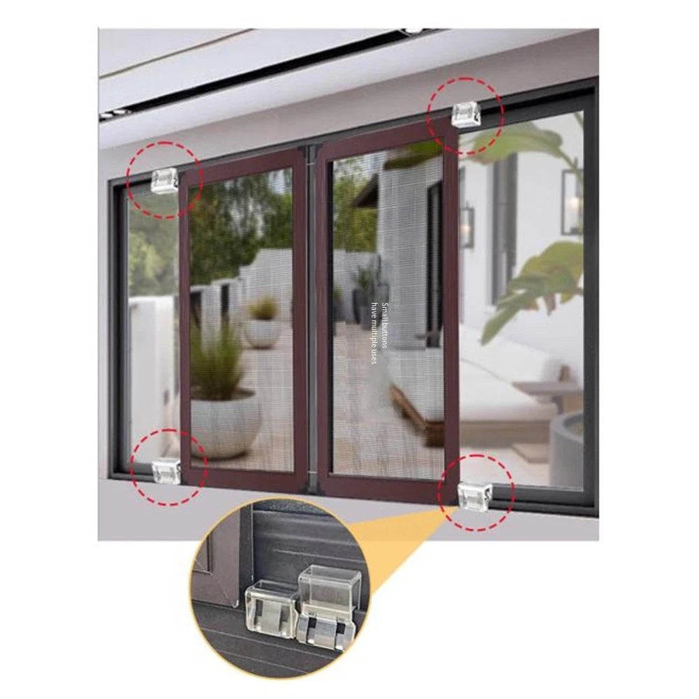 Sliding Window Lock Installation Clips 10PCS for Home Safety