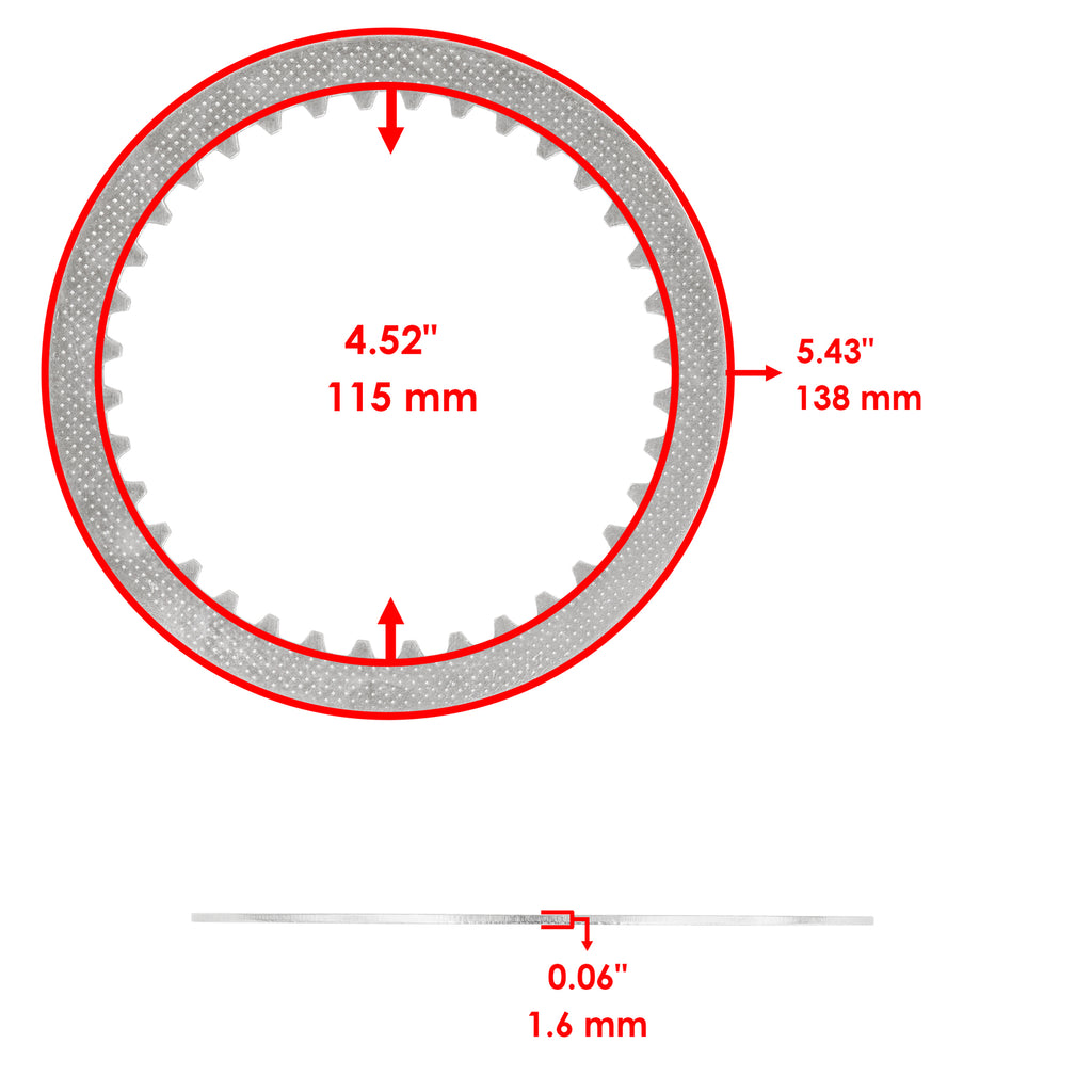 Clutch Friction Drive and Driven Plates Replacement Kit for Suzuki RM250 (1993–1995)