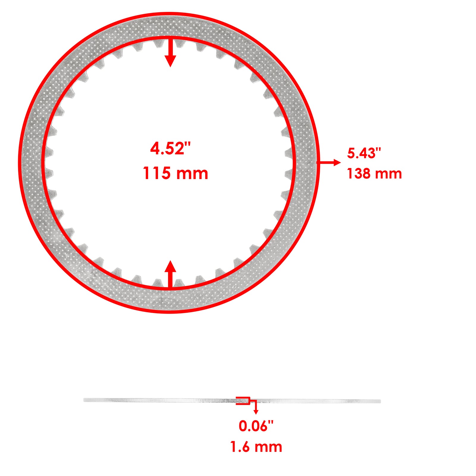 Clutch Friction Drive and Driven Plates Replacement Kit for Suzuki RM250 (1993–1995)
