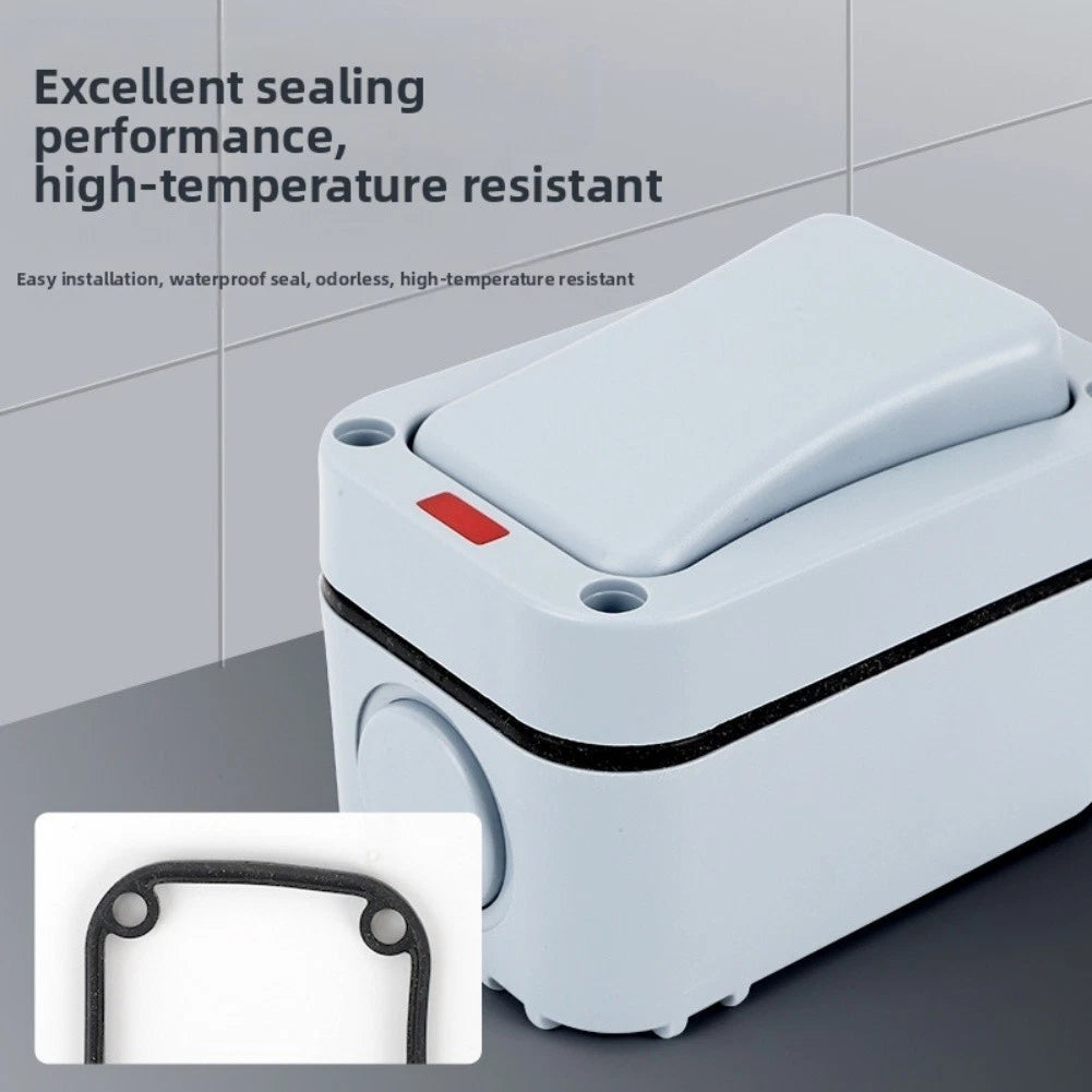 LED Outdoor Light Switch 1 Gang Wall Switch for Weather Resistance