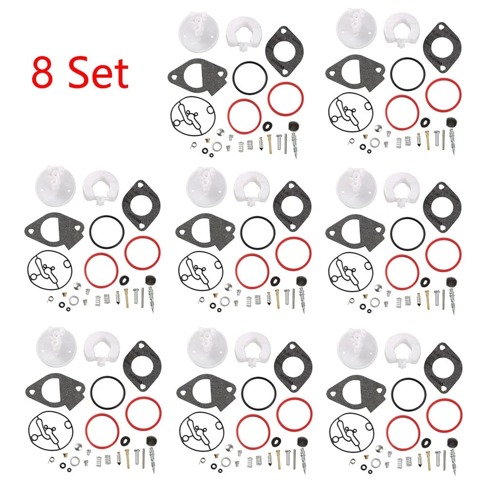 Set of 8 Carburetor Overhaul Kits for Briggs & Stratton (Nikki) 796184