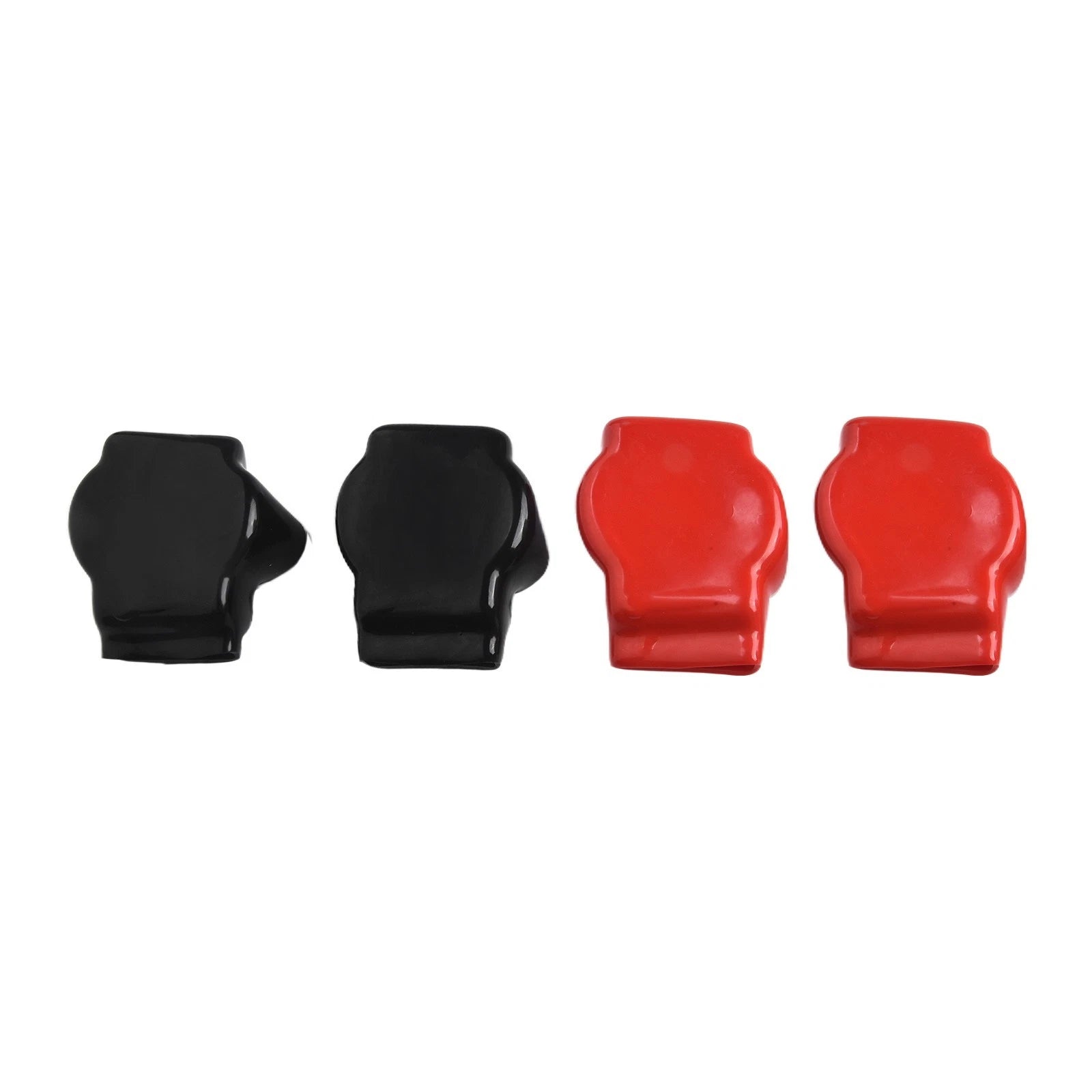 Set of 4 Battery Terminal Rubber Covers for Universal Use (Fireproof, Dustproof)