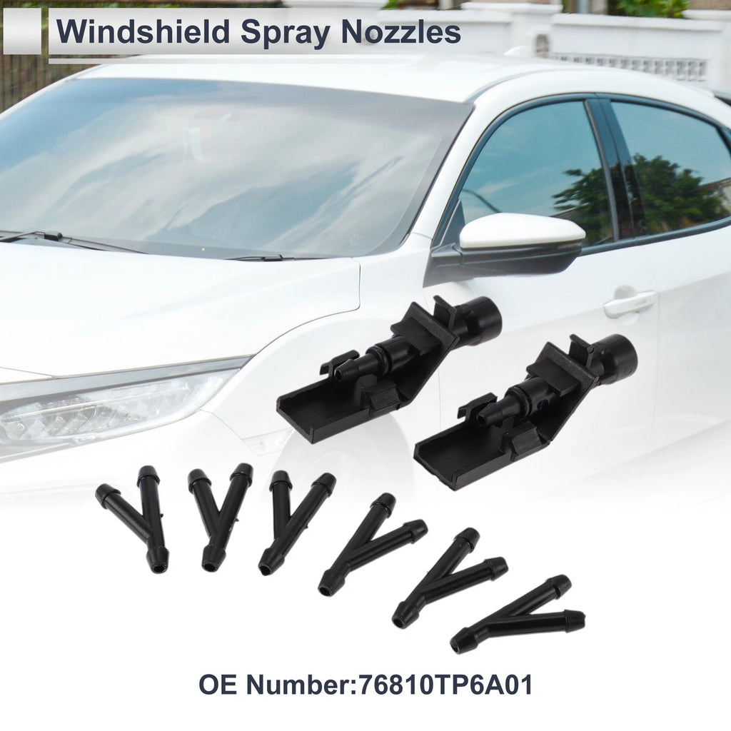 Washer Nozzle Set Replacement with Hose Connectors for Honda (2006–2013)