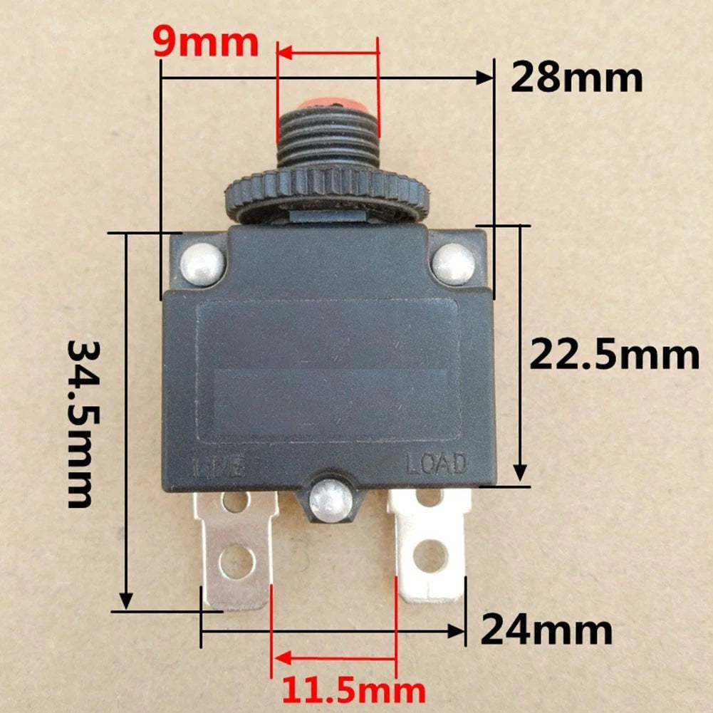 10A Circuit Breaker Switch with Cover for Electrical Use