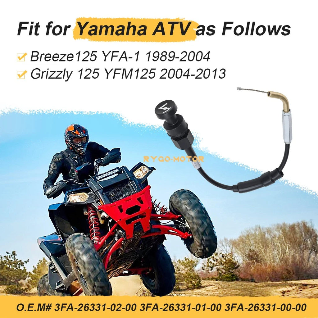 Starter Choke Cable for Yamaha Grizzly 125 YFM125G (2004–2013) 3FA-26331-01-00