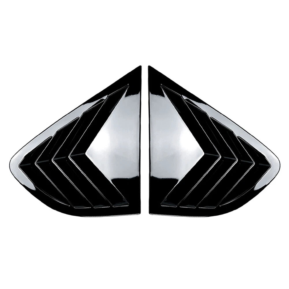 Glossy Black Rear Window Louver Shutter Cover Trim for BMW X4 (2014–2018)