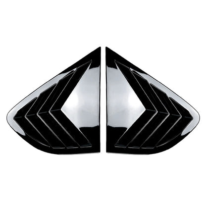 Glossy Black Rear Window Louver Shutter Cover Trim for BMW X4 (2014–2018)