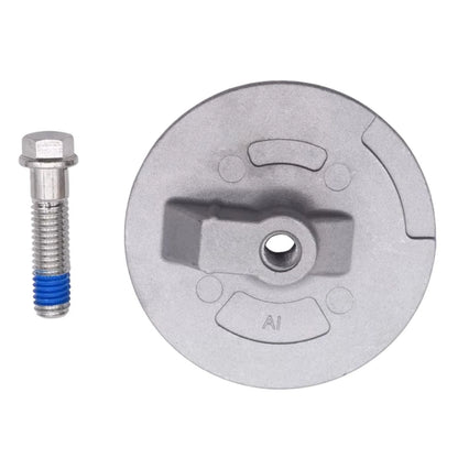 MerCruiser 76214Q5 Mariner Alpha Bravo 3-1/2" Flat Trim Tab THREADED Zinc Anode