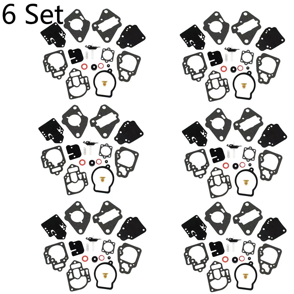 Set of 6 Carburetor Kits for Mercury Mariner 6-25HP (1990–2000) 1395-97611 18-7212