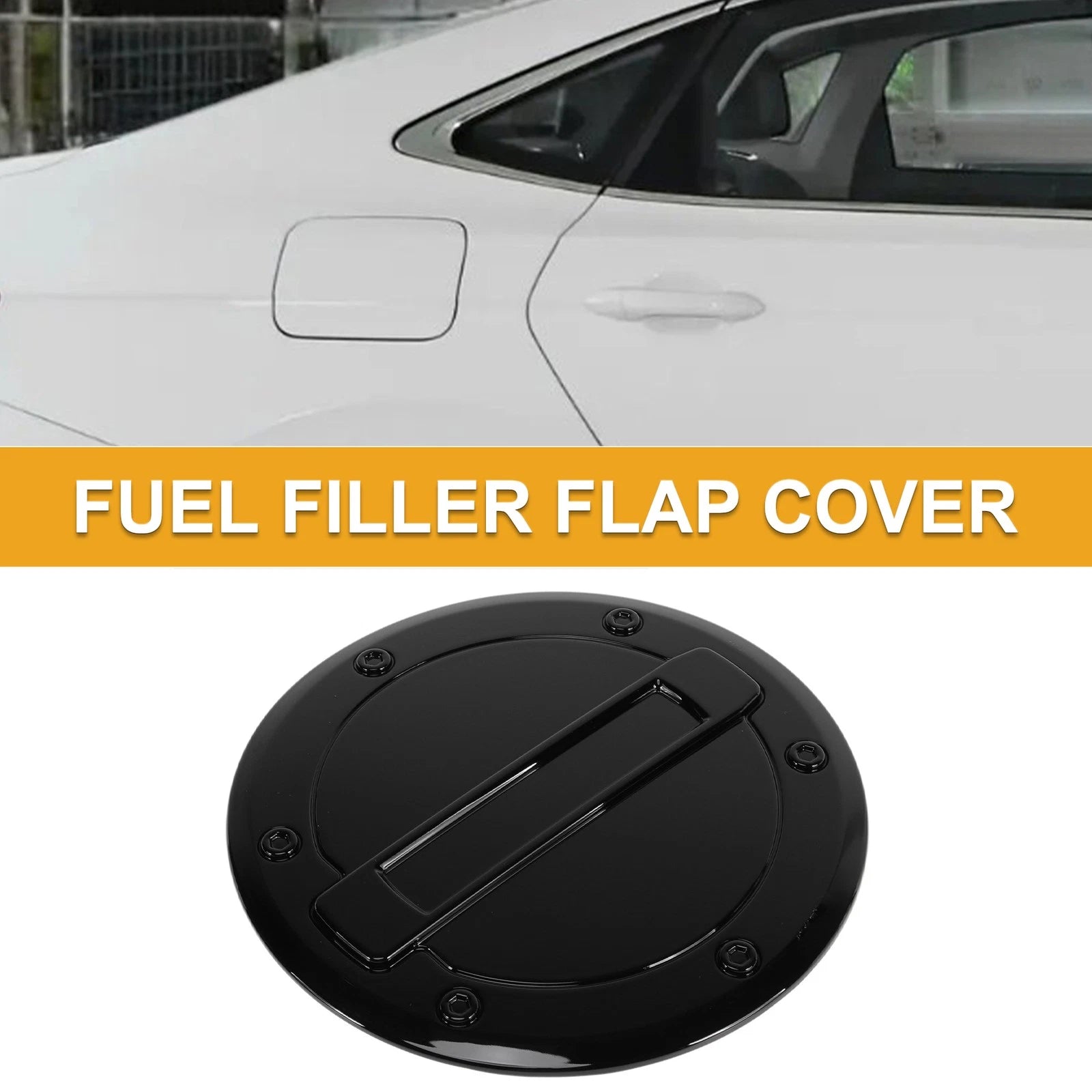 Fuel Tank Door Cap Replacement for Dodge Ram 1500 2021–2025 Black