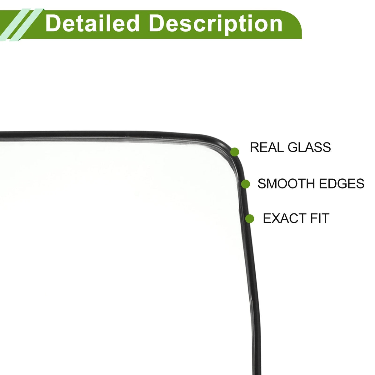 Right Mirror Glass Replacement for Kia Rio/Rio 5 (2006–2009) No. 876211G000
