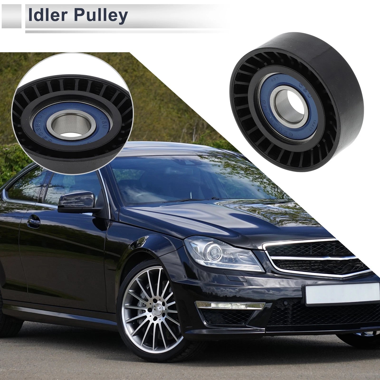 Drive Belt Idler Pulley for Mercedes-Benz A-Class (1997–2001) Replacement