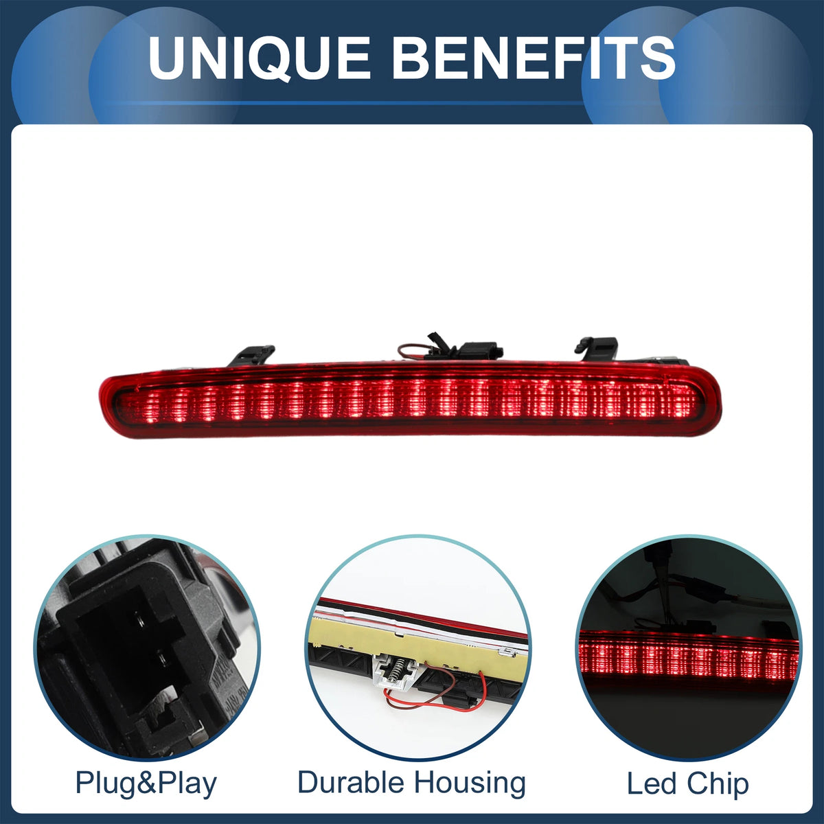 LED Third Brake Light for VW Beetle (2012–2019) Red Housing