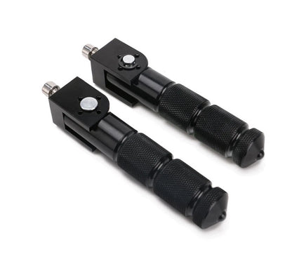 1 Pair Aluminum Foldable Footrest Rear Set for Universal Motorcycle (All Years)