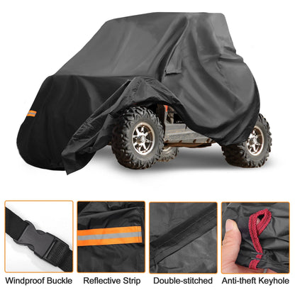 Waterproof UTV Cover for Polaris RZR Turbo R (210D-PU)