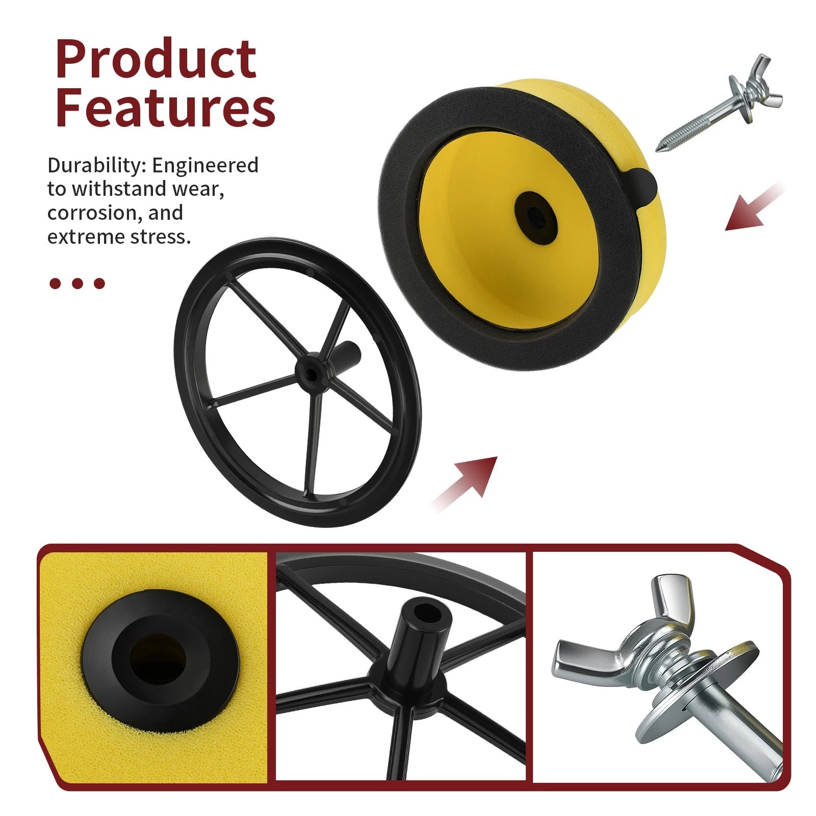 Air Filter Guide Holder w/ Wingnut for Honda CR80R CR80RB CR85R CR85RB (1996–2007)