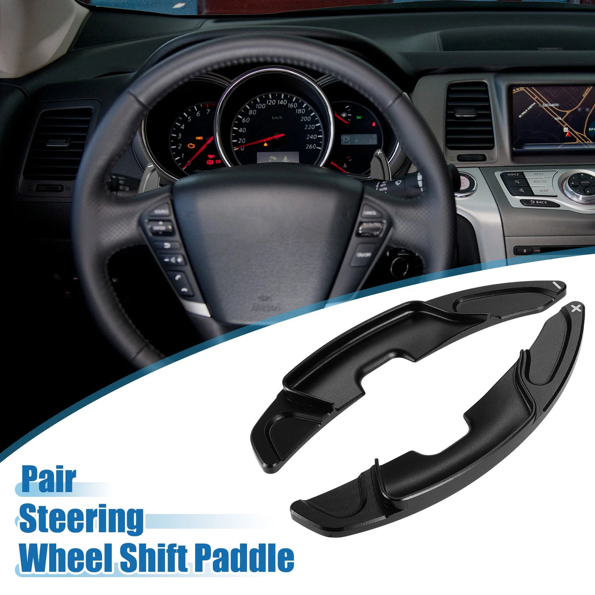 Steering Wheel Shift Paddle Cover Pair for Lexus ES200 ES260 (2018–2021)