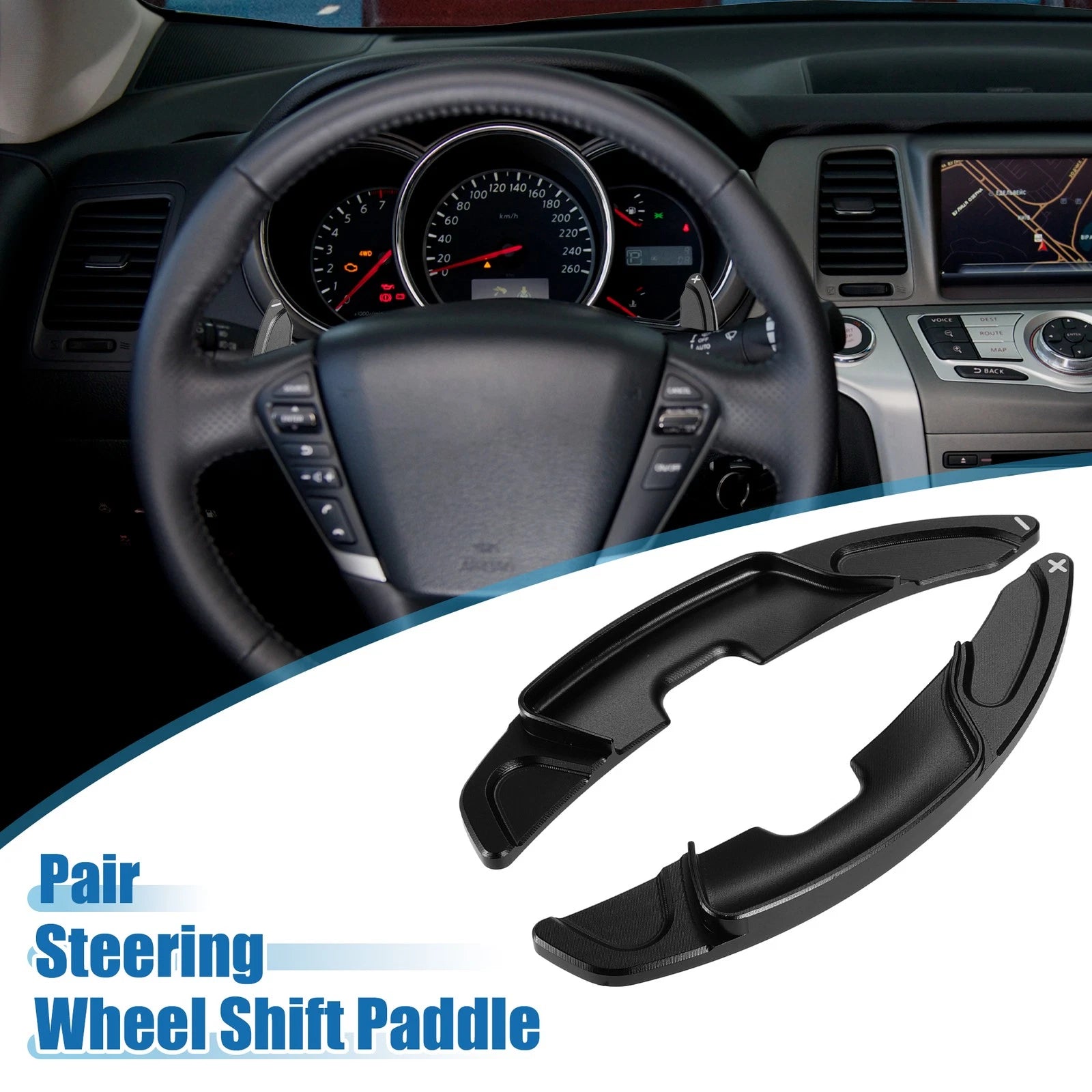 Steering Wheel Shift Paddle Cover Pair for Lexus ES200 ES260 (2018–2021)