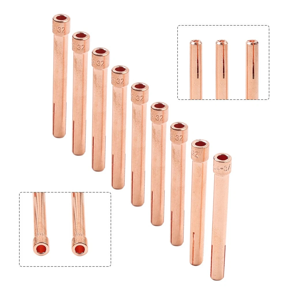 10PCS 10N24 Collet 3/32" for WP-17 WP-18 WP-26 TIG Torch