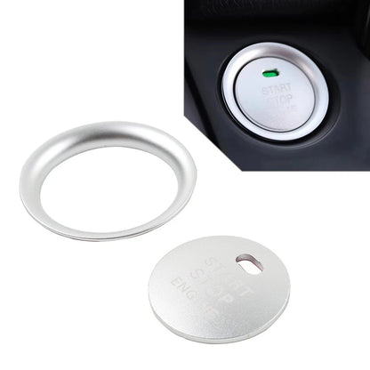 2X Silver Engine Start Push Button Cover Ring Trim for Mazda 3 (2004–2023)