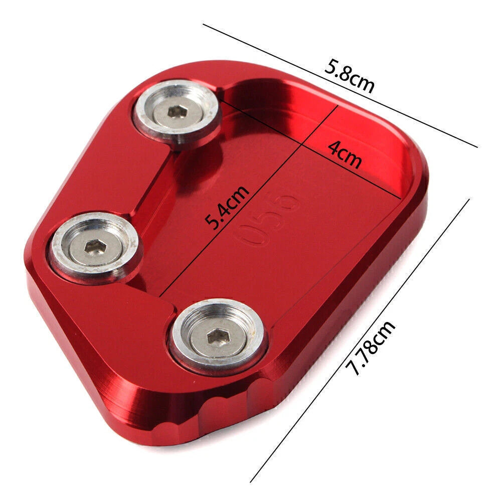 1pc Kickstand Side Stand Enlarger Plate for Honda CBR250RR (2017–2018) Blue