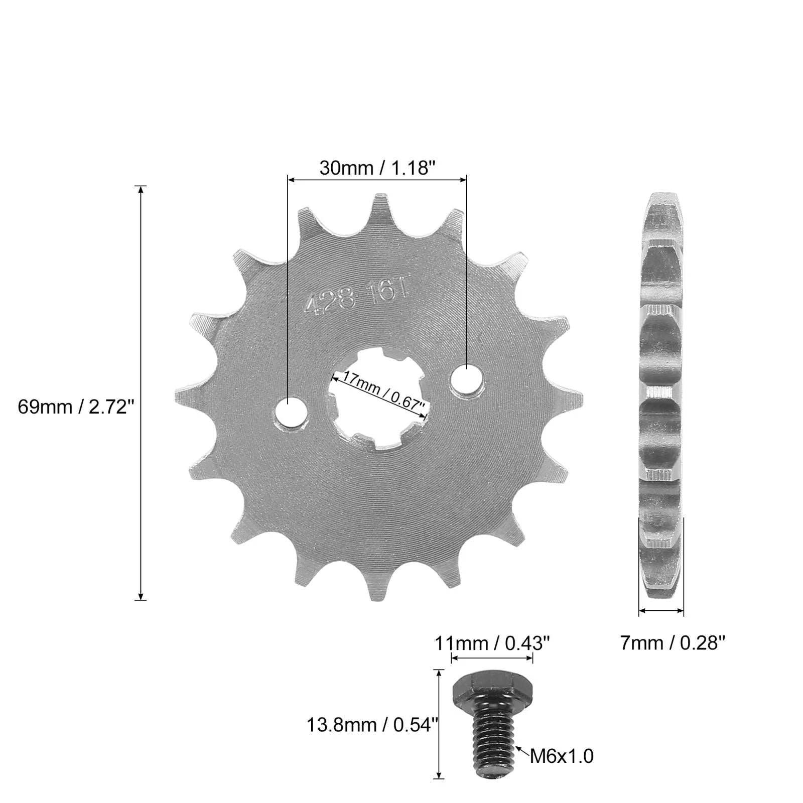 Front Engine Sprocket 16T 428 Chain Replacement for Dirt Bike (2010–2024)