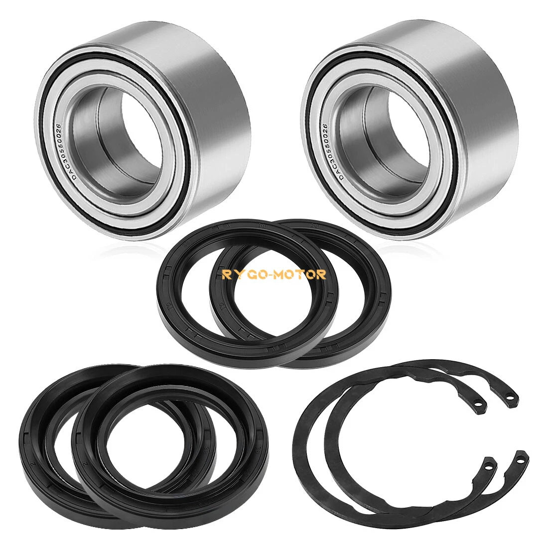 2pcs Front Wheel Bearing Kit for Kawasaki Bayou 300 400, Prairie 300 400