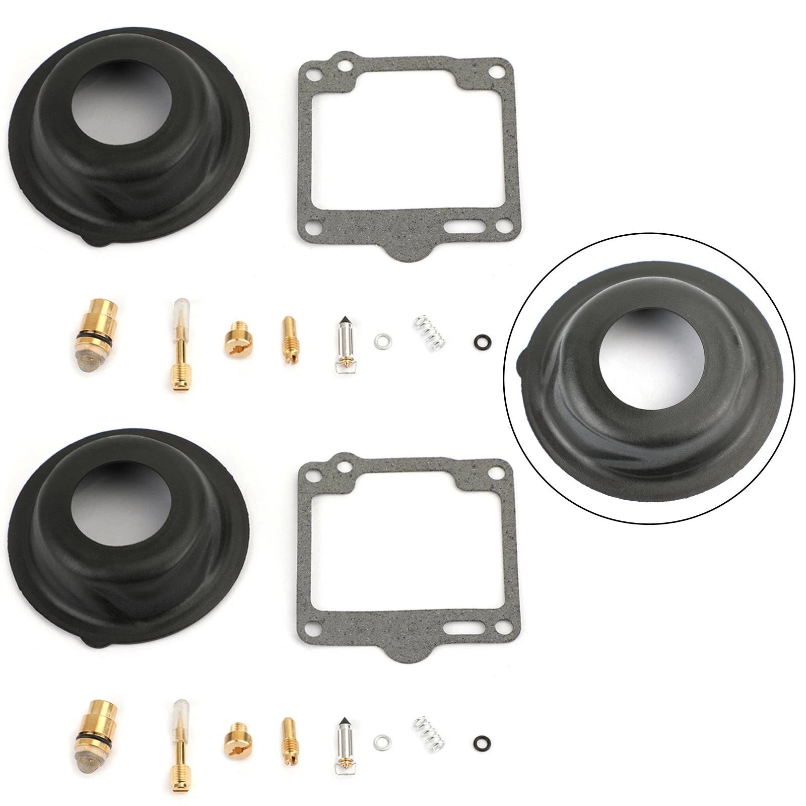 Carburetor Repair Rebuild Kit for Yamaha Virago XV750 (1988–1997) XV1100 (1988+) T9