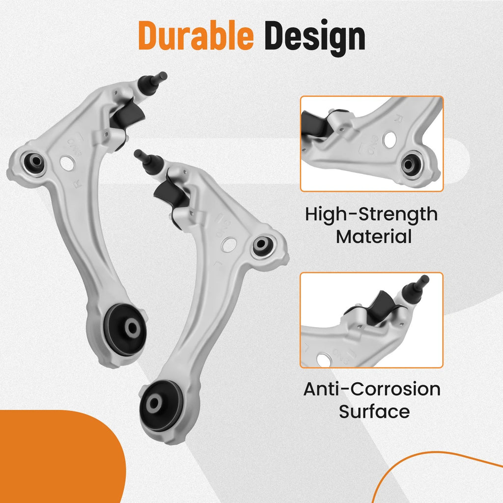 10pcs Front Lower Control Arms Tie Rods for Nissan Maxima (2009–2014)