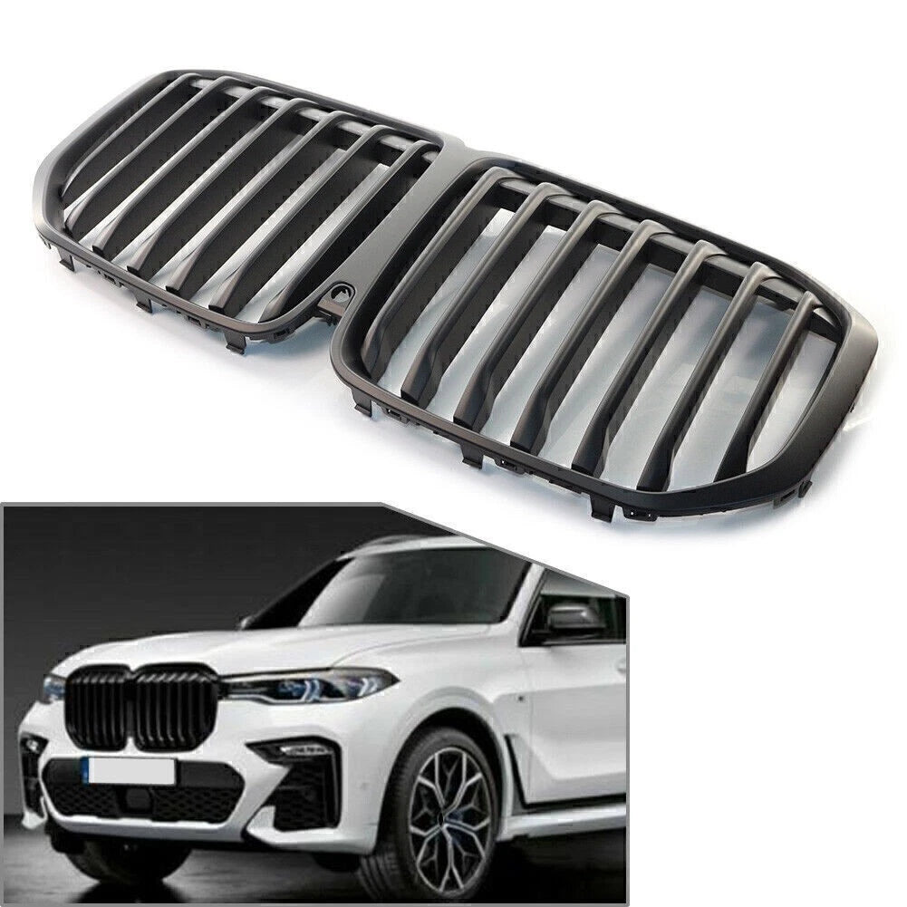 Matte Black Front Kidney Grille for BMW X7 G07 (2019–2022) 51138745730