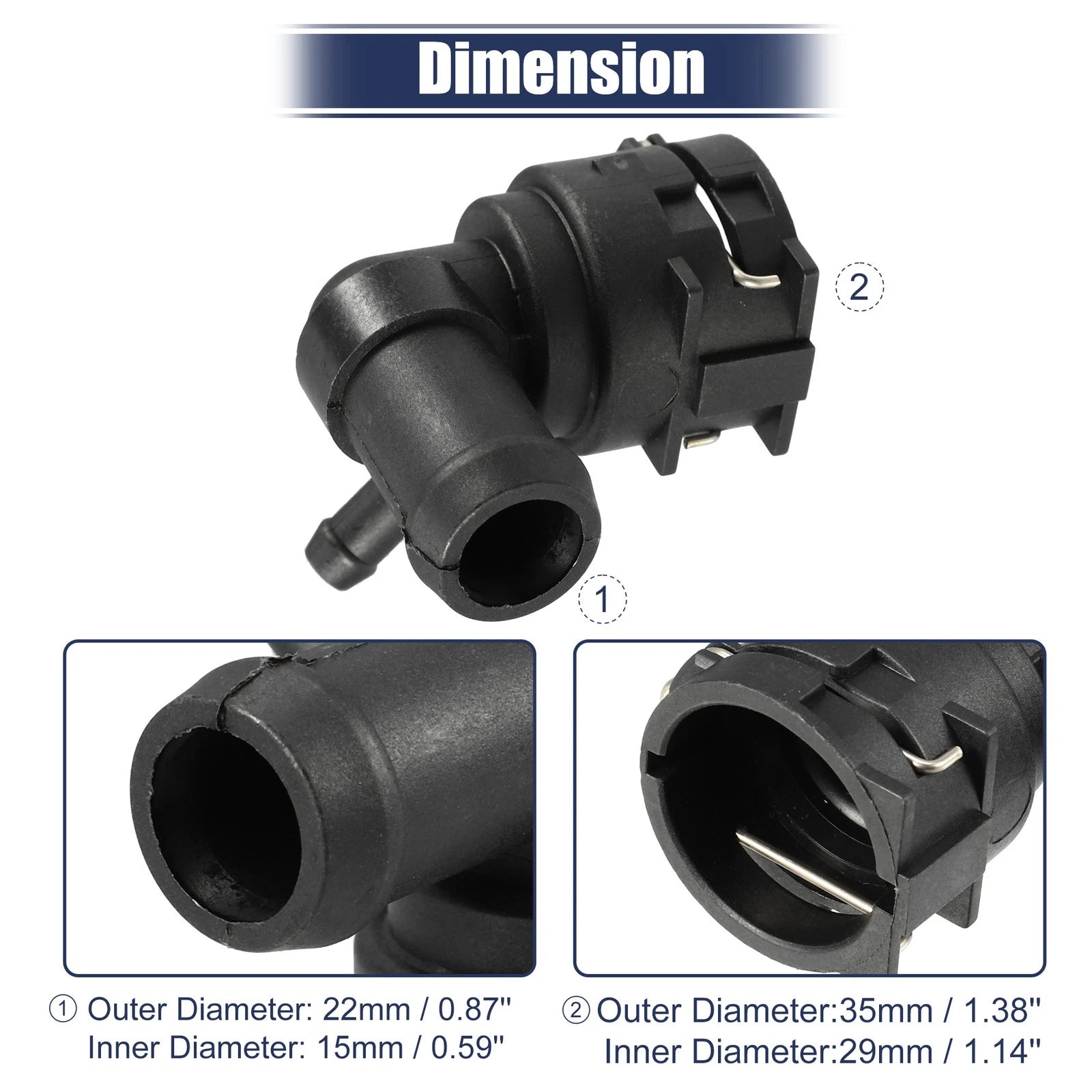 Radiator Coolant Hose Connector Pipe for Audi (2009–2016)
