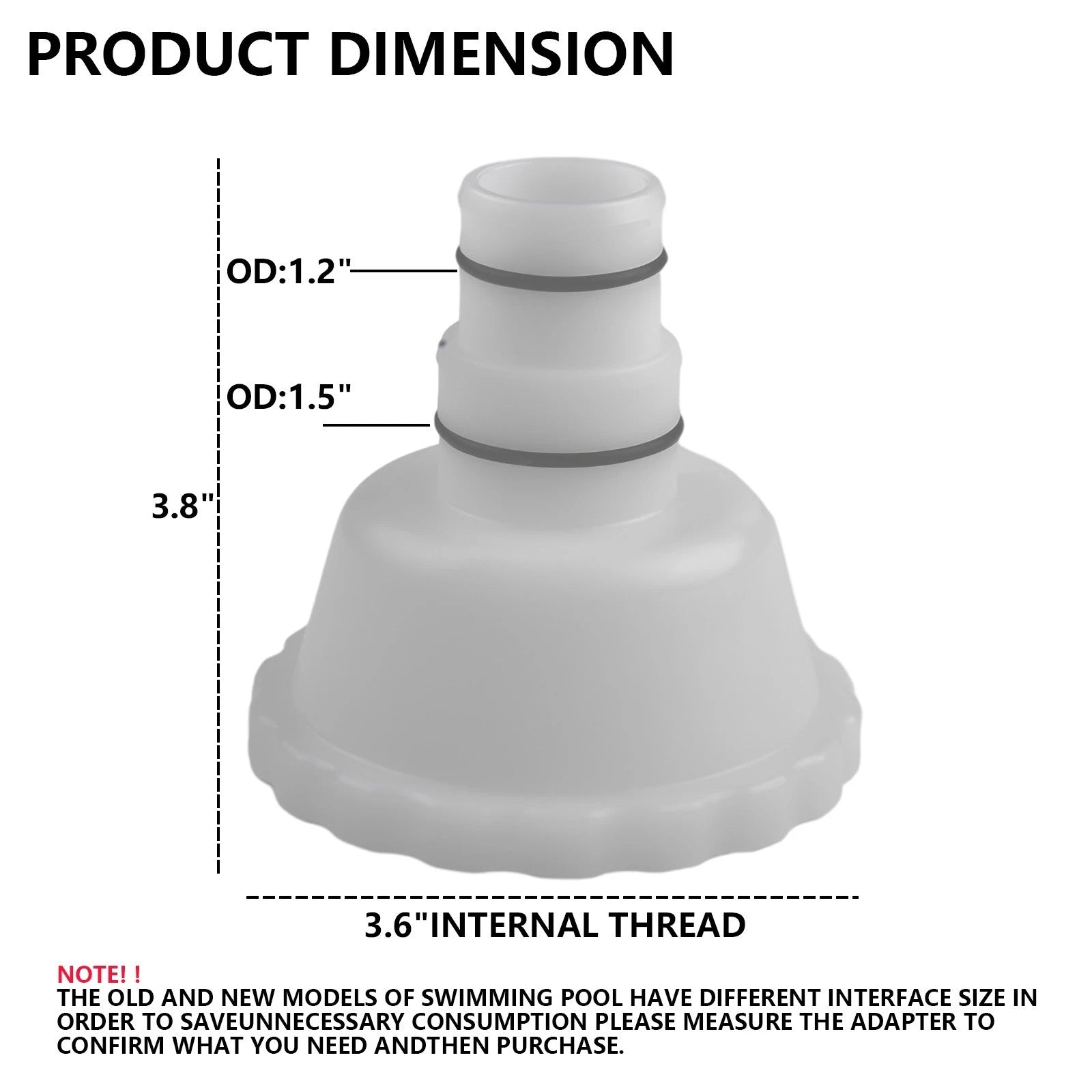 Vacuum Adapter for Summer Ground Pools (Compatible with )