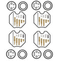4X Carburetor Repair Kit for Honda Recon 250 (1997–2005) TRX 250EX (2001–2005)