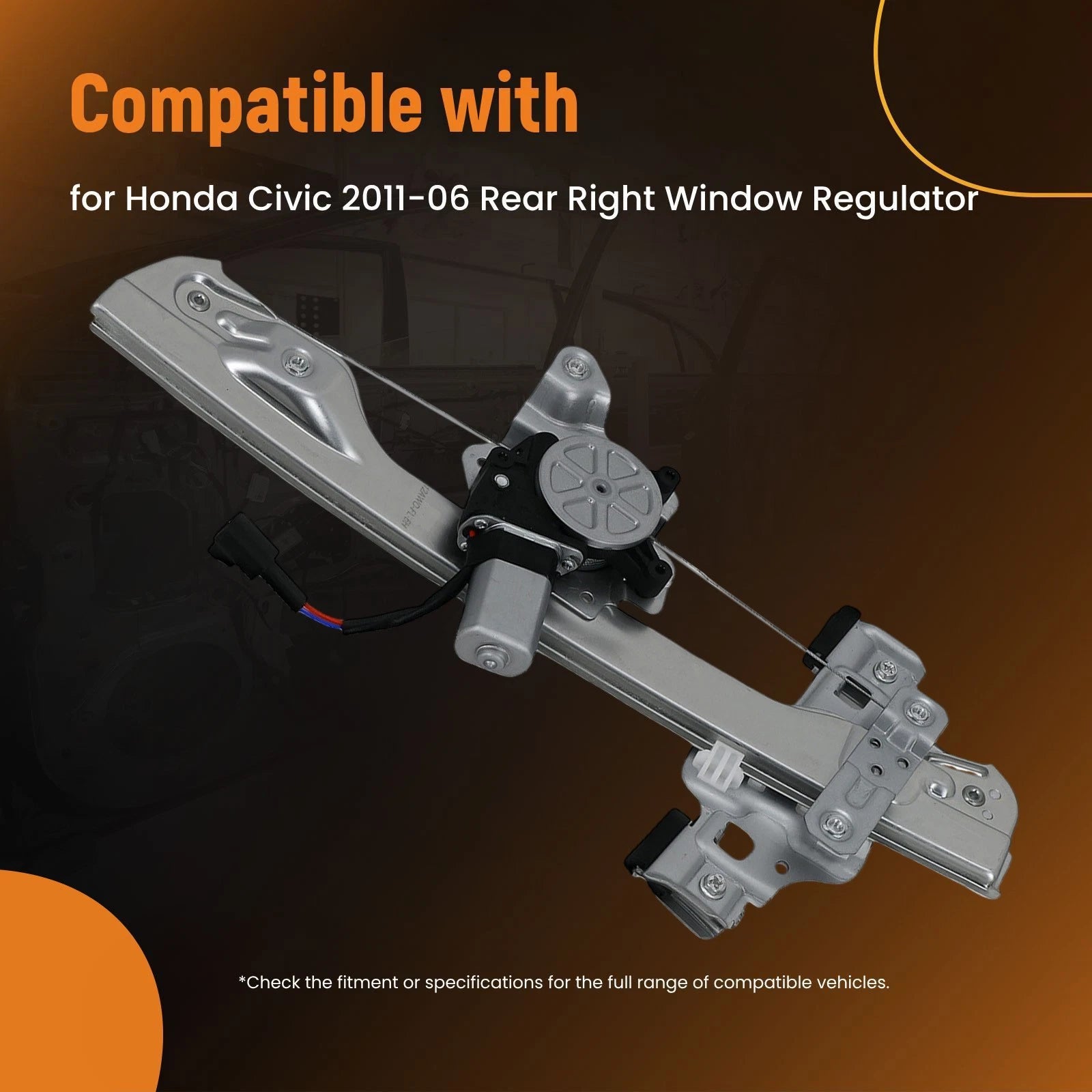 Power Window Regulator w/ Motor for Chevy Sonic (2012–2020)