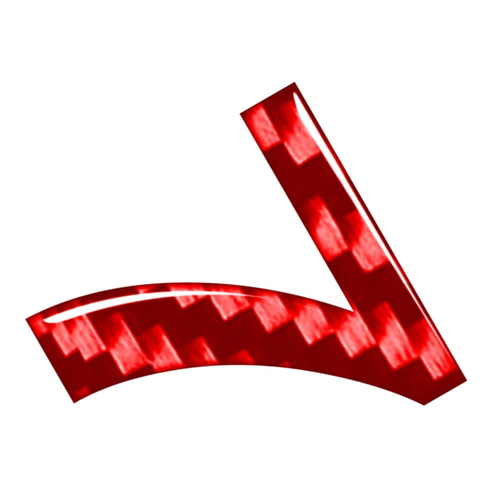 Carbon Red Door Wall Badge Emblem Decals for Car Window #7