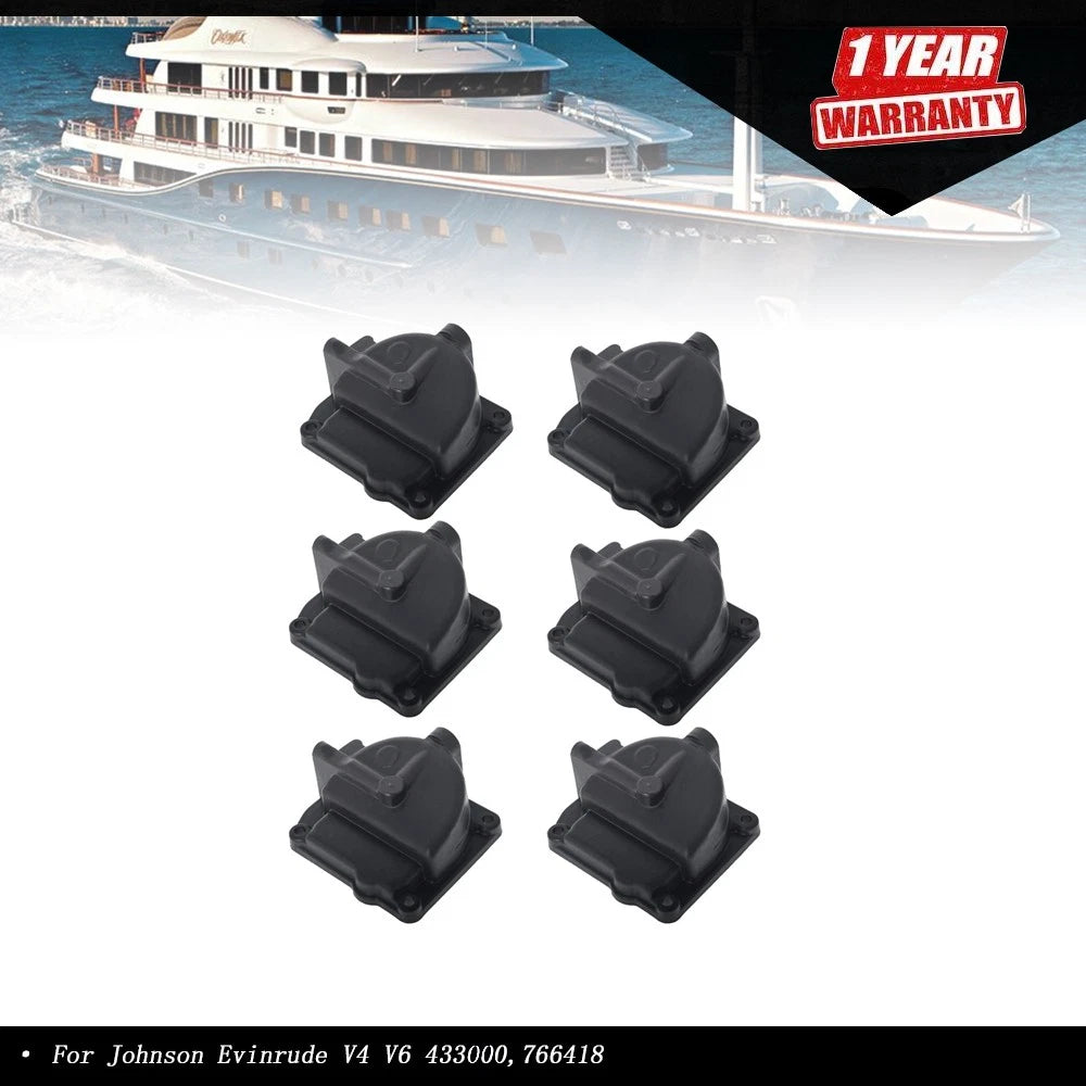 6X Carburetor Float Chamber Carb Bowl 433000 for Johnson Evinrude (90-175hp)