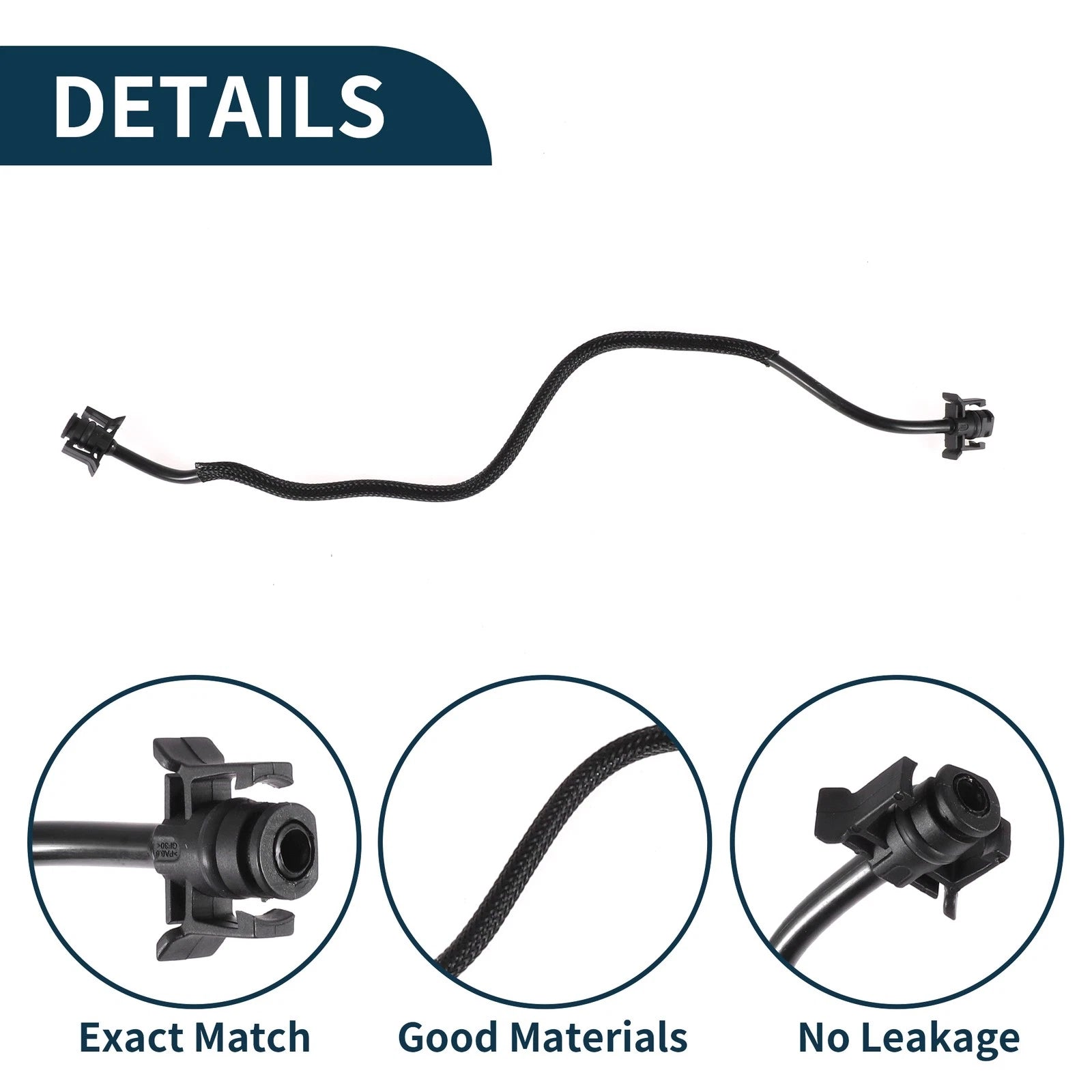 Radiator Hose Coolant Pipe for Volvo XC60 (2007–2013) - Plastic Black