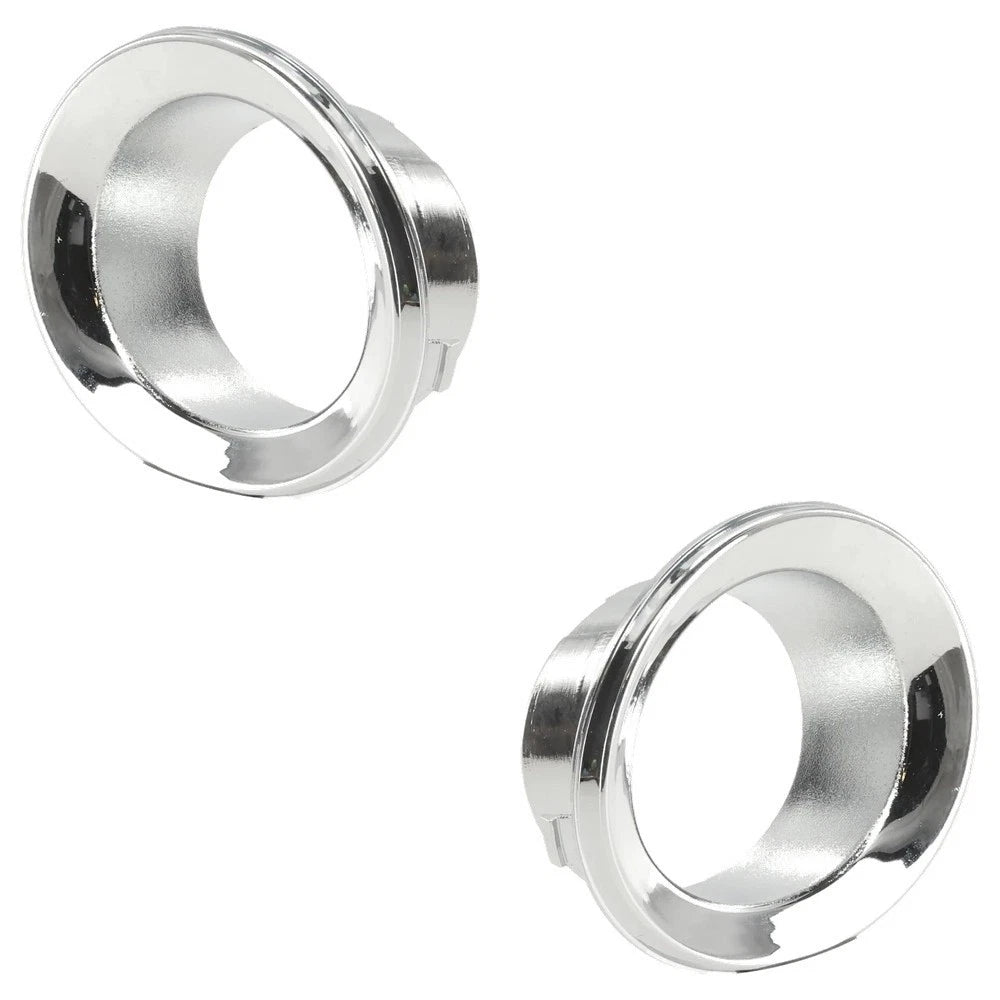 2x Chrome Front Bumper Fog Light Trim Cover Bezel For 2005-2008 Mini Cooper Base