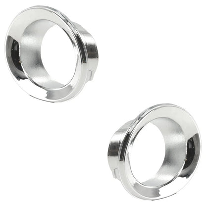 2x Chrome Front Bumper Fog Light Trim Cover Bezel For 2005-2008 Mini Cooper Base