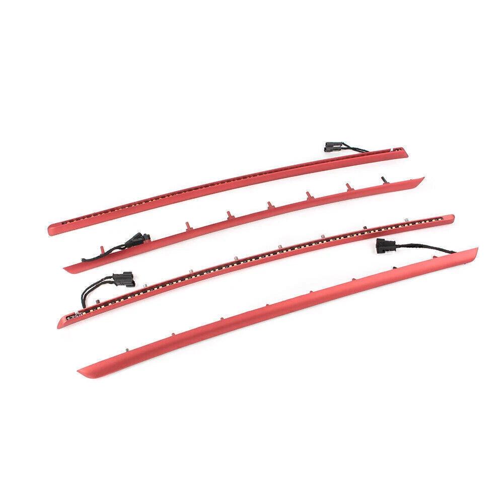 Red LED Door Panel Ambient Light Bars for BMW F30 (2012–2019)