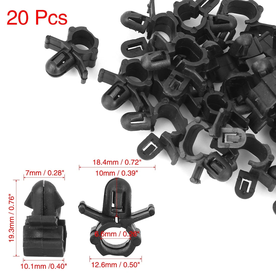 Petrol Line Hose Retainer Clip Set for Hyundai Elantra Sonata Santafe (20pcs)