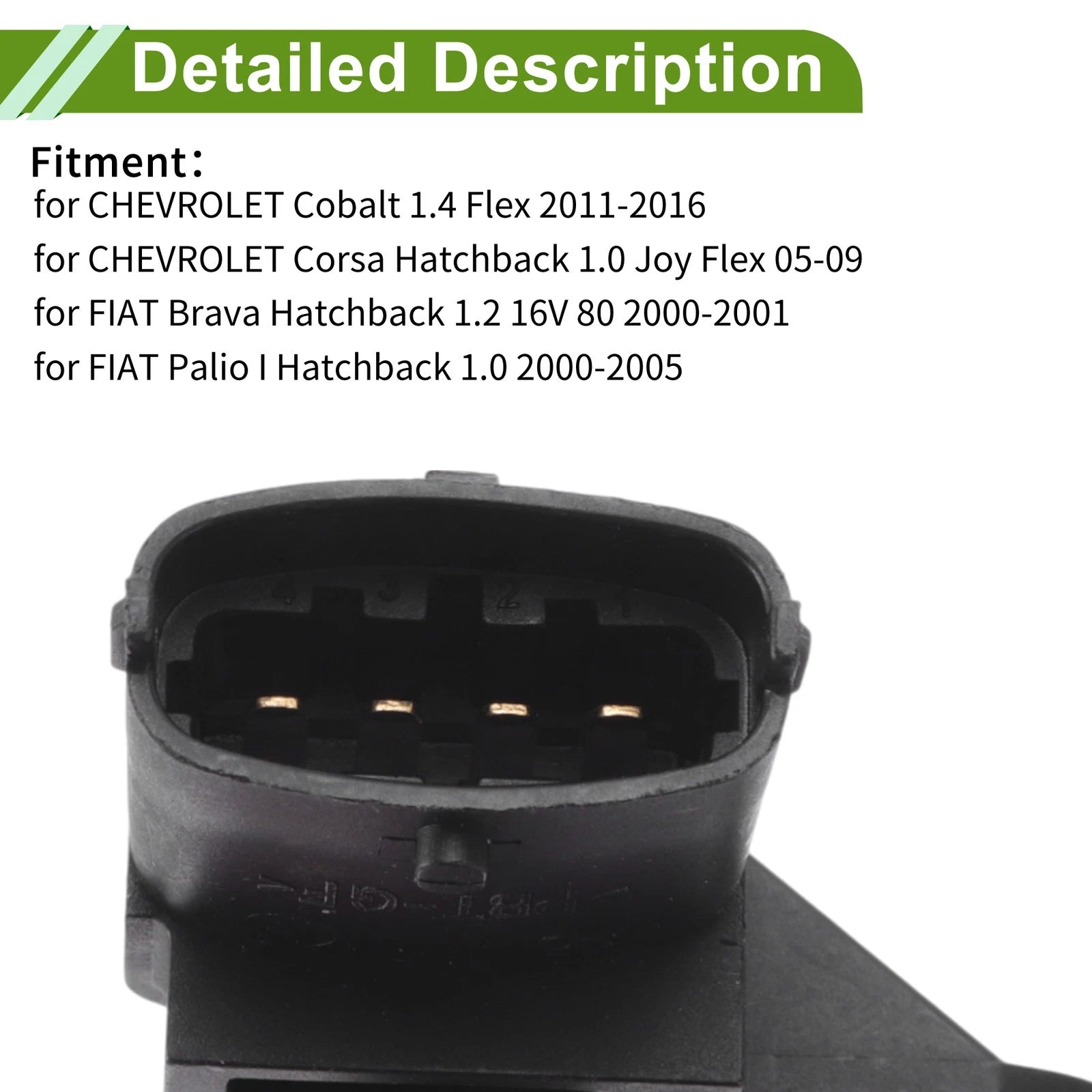 MAP Sensor for Chevrolet Cobalt 1.4 Flex (2005–2010) No.55219296