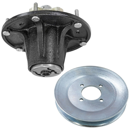 Deck Spindle with Pulley Replacement for John Deere Z994R ZTrak Diesel (2018–2018)