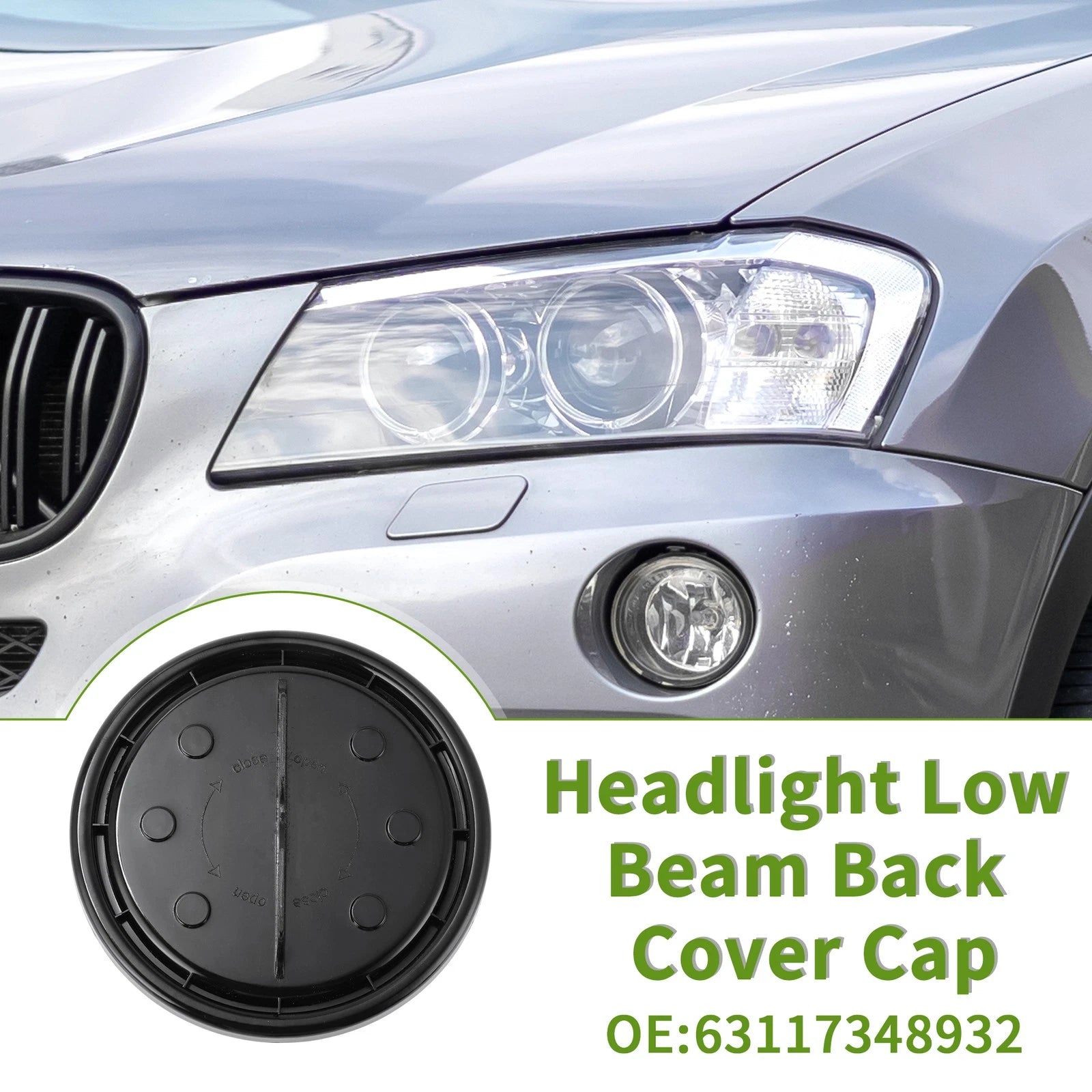 Headlight Dust Cap OEM Replacement for BMW X3 (2011–2014)